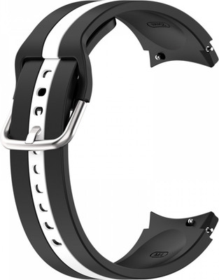 Ремешок для умных часов Rumi Sport Line для Samsung Galaxy 4/5/6/7/FE (20мм, черный/белый) - 
