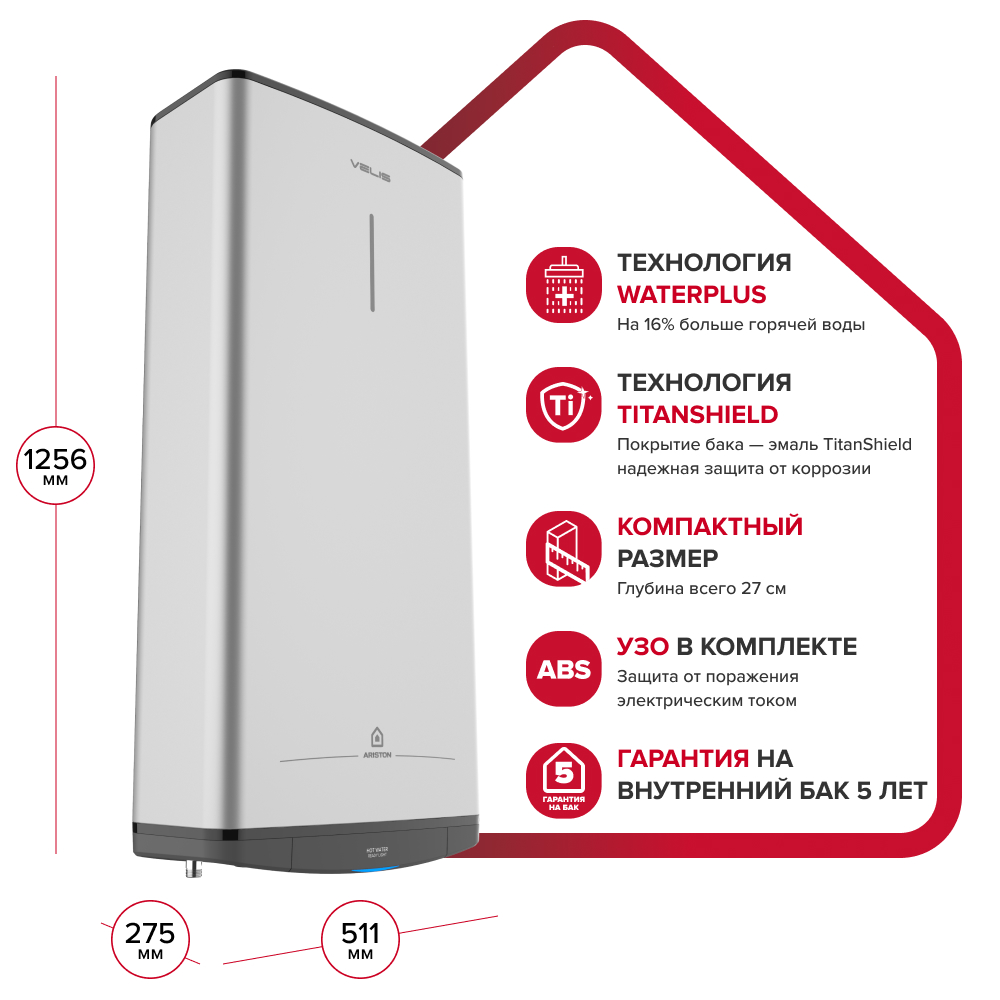 Комплект электрического котла с бойлером Эван Стандарт Next-7 (12907) + Ariston ABS VLS PRO R 100 (3700710) — фото 3