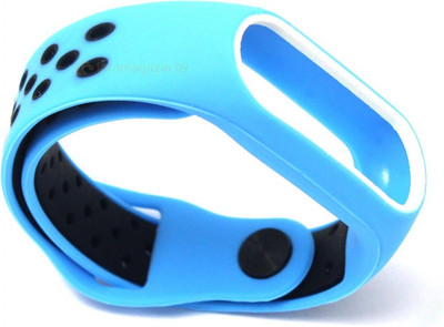 Ремешок для фитнес-трекера Rumi Sport N-style для Xiaomi Mi Band 2 (голубой) - 