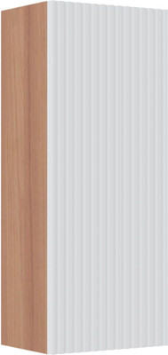 Шкаф для ванной Runo Соренто 30 / Тренто 30 вертикаль (крафтовый дуб/белый) - 