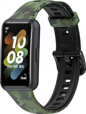 Ремешок для фитнес-трекера Rumi Для Huawei Band 7 (зеленый камуфляж) - 