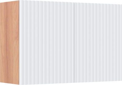 Шкаф для ванной Runo Соренто 60x30 / Тренто 60x30 вертикаль (крафтовый дуб/белый) - 