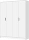 Шкаф Стендмебель Руна ШК 04 4-х створчатый (белый) -