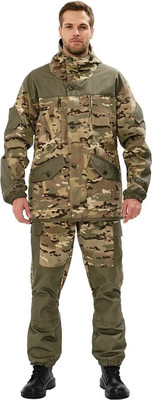 Костюм для охоты и рыбалки Huntsman Горка 3 -5°С Мультикам/Хаки Cat's Eye/Смесовая Рипстоп (р.44-46/182-188) -