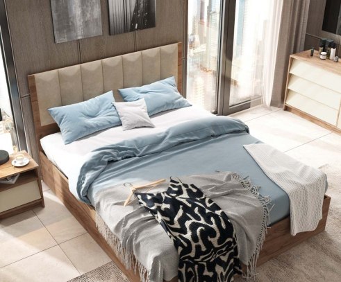 Купить Двуспальная кровать Стендмебель Рейн КР 02 160x200 в Жодино
