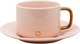 Кружка с блюдцем Miniso Rose Gold Series 5621 - 