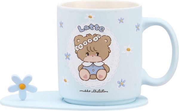 Кружка с блюдцем Miniso Mikko Collection 7340