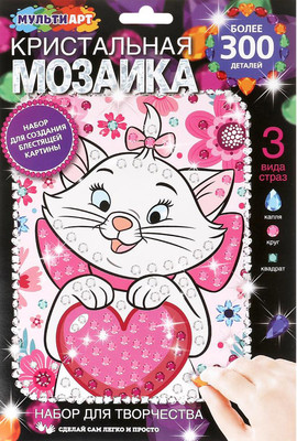

Набор алмазной вышивки, Кристальная мозаика. Милая кошечка / CRYST-096445