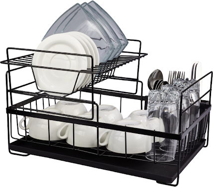 Сушилка для посуды Solmax&Home SM99896 (черный)