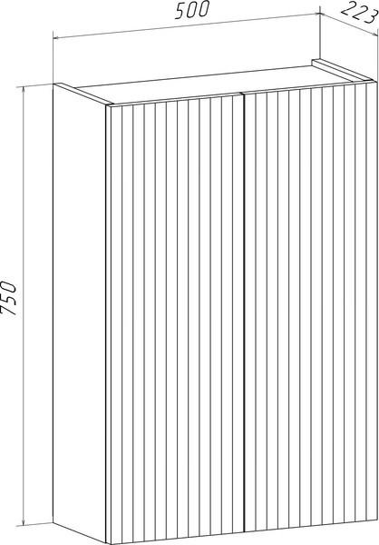 Купить Шкаф для ванной Runo Соренто 50 / Тренто 50 вертикаль в Гомеле