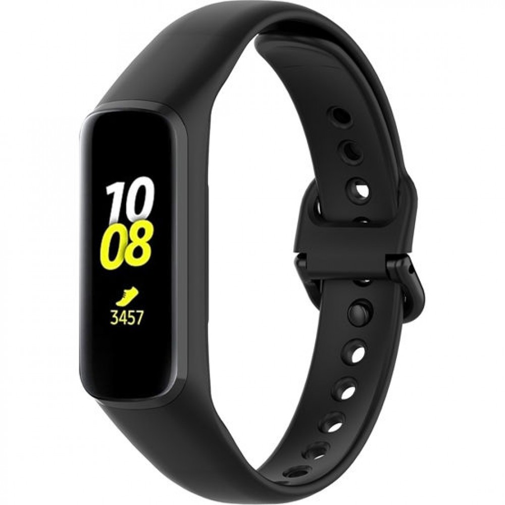 Ремешок для фитнес-трекера Rumi Силиконовый для Samsung Galaxy Fit2 (черный)