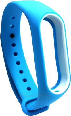Ремешок для фитнес-трекера Rumi Для Xiaomi Mi Band 2 (голубой/белый) - 