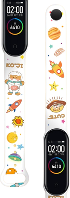 Ремешок для фитнес-трекера Rumi Для Xiaomi Mi Smart Band 6/Mi Band 5 (Cute Koti) - 