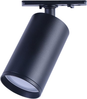 Трековый светильник ЭРА TR39-GU10 BK / Б0053310 (черный, с лампой GLDEN-MR16-B-7-230-GU10-4000) - 