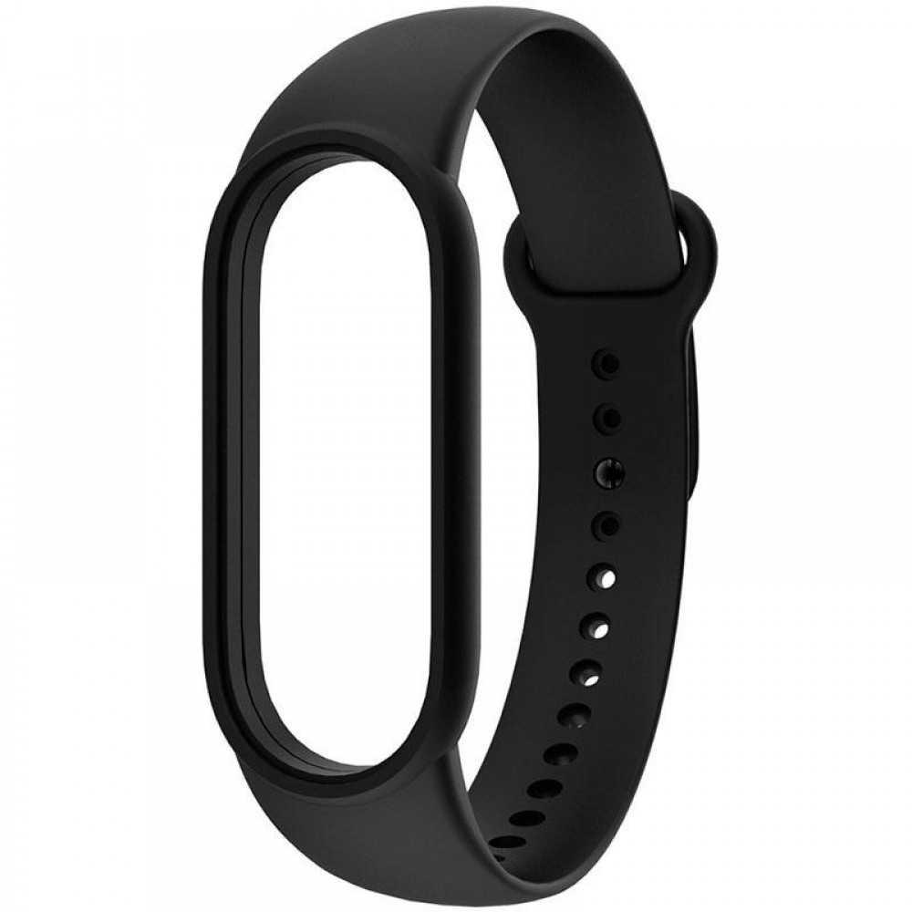 Ремешок для фитнес-трекера Rumi Для Xiaomi Mi Smart Band 6/Mi Band 5 (черный)