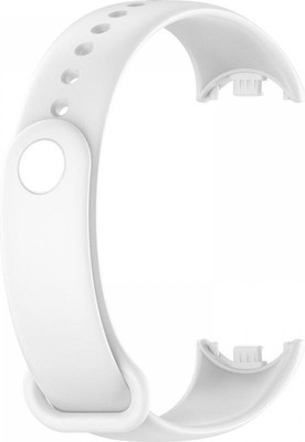 Ремешок для фитнес-трекера Rumi Силиконовый для Xiaomi Smart Band 8/9 (белый) - 