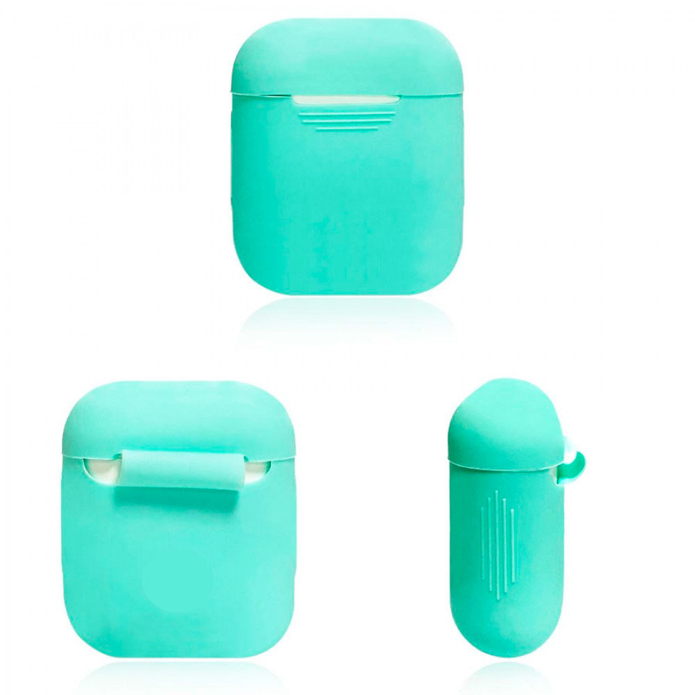 Чехол для наушников Rumi Силиконовый для Apple AirPods/AirPods 2 (мятный) — фото 2