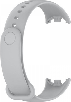Ремешок для фитнес-трекера Rumi Силиконовый для Xiaomi Smart Band 8/9 (серый) - 