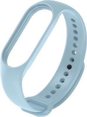Ремешок для фитнес-трекера Rumi Силиконовый для Xiaomi Mi Smart Band 7 (светло-синий) - 