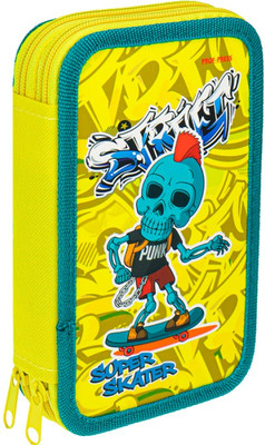 Пенал Проф-Пресс Скелет на Скейте / ПН-1353 -