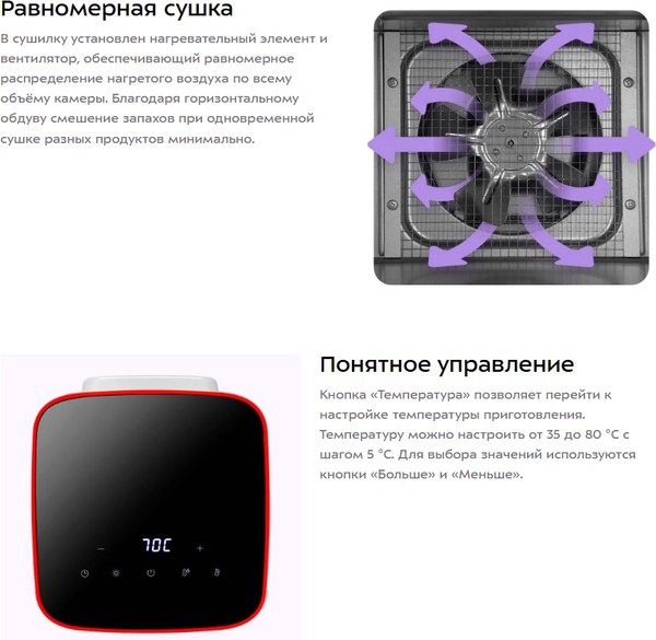 Сушилка для овощей и фруктов Kitfort КТ-4963