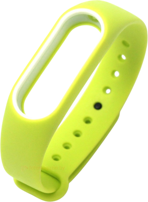 Ремешок для фитнес-трекера Rumi Для Xiaomi Mi Band 2 (салатовый/белый) - 