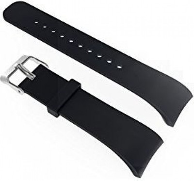 Ремешок для фитнес-трекера Rumi Силиконовый для Samsung Gear Fit2/Fit2 Pro (L, черный) - 