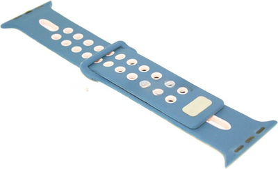 Ремешок для умных часов Rumi Sport для Apple Watch 42/44/45мм (голубой) - 