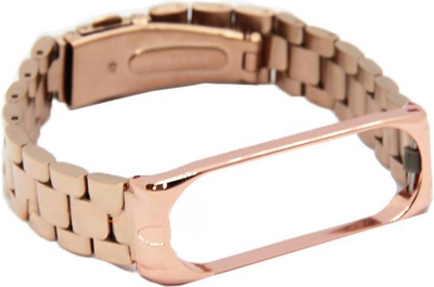 Ремешок для фитнес-трекера Rumi Heavy для Xiaomi Mi Band 3/Mi Band 4 (красное золото) - 