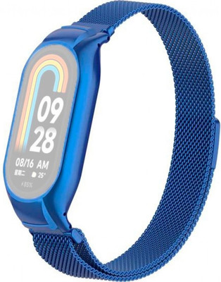 Ремешок для фитнес-трекера Rumi Milanese Loop для Xiaomi Smart Band 8/9 (синий) - 