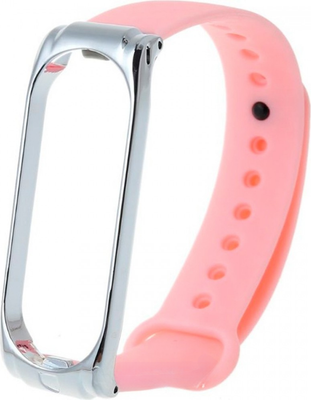 Ремешок для фитнес-трекера Rumi Карбоновый для Xiaomi Mi Band 3/Mi Band 4 (розовый) - 