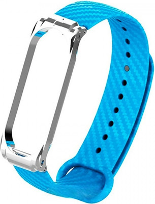 Ремешок для фитнес-трекера Rumi Карбоновый для Xiaomi Mi Band 3/Mi Band 4 (синий) - 