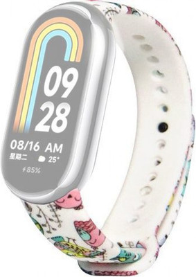 Ремешок для фитнес-трекера Rumi Силиконовый для Xiaomi Smart Band 8/9 (сказка) - 