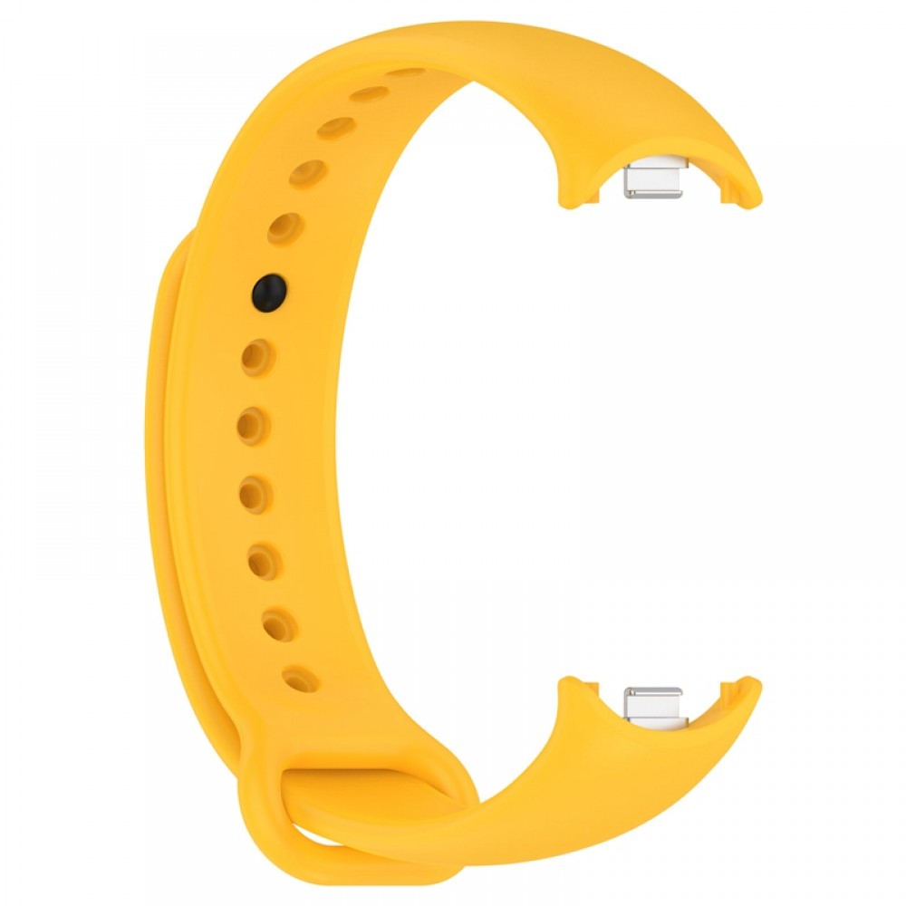 Ремешок для фитнес-трекера Rumi Metalfix для Xiaomi Smart Band 8/9 (желтый) — фото 2
