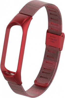 Ремешок для фитнес-трекера Rumi Mesh для Xiaomi Mi Band 3/Mi Band 4 (красный) - 