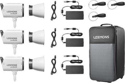 

Комплект осветителей студийных, Litemons LA300R K3 / 32227