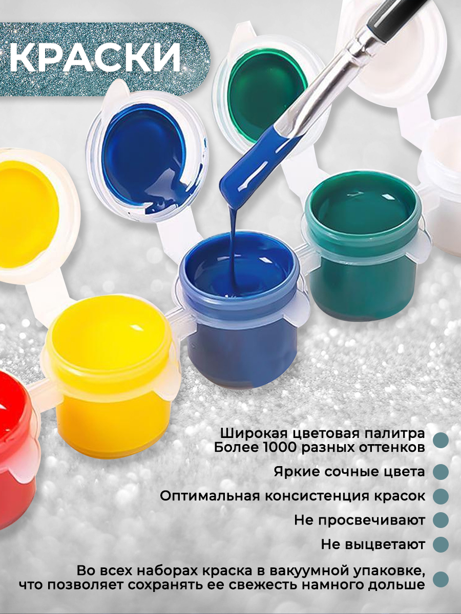 Картина по номерам Флюид Бузин. Розовый букет 37x32 / VSH0007 — фото 4