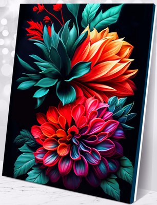 

Картина по номерам, Красочные цветы 40x50 / MB0004