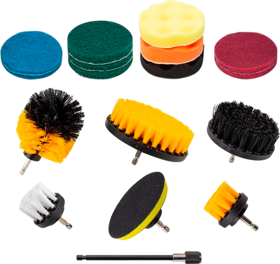 Набор щеток для электроинструмента ForceKraft FK-CBK-05 (60346), (17 шт.) - 