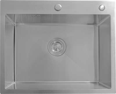 Мойка кухонная Astir Satin 60x50 (с сифоном, дозатором и коландером) - 