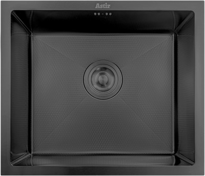 Мойка кухонная Astir Decor PVD Black 50x43B (с сифоном, дозатором и коландером) - 
