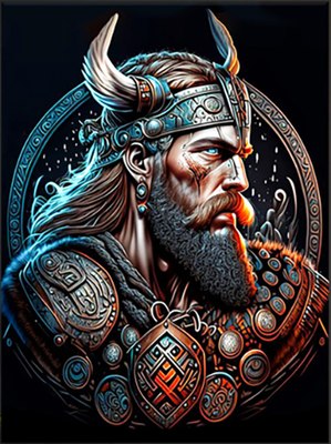 

Картина по номерам, Воин викингов 40x50 / FHR0423