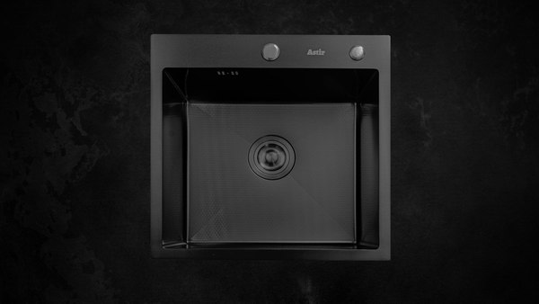 Купить Мойка кухонная Astir Decor PVD Black 50x50B в Бобруйске