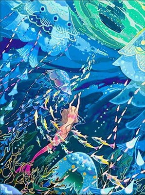 

Картина по номерам, Подводный мир 40x50 / FHR0427