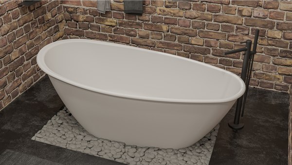 Купить Ванна из искусственного камня Whitecross Spinel B 155x73 / 0210.155073.200 в Минске