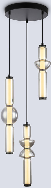 Люстра Ambrella LH11026/3 BK/SM