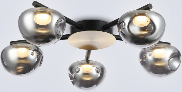 Люстра Ambrella LH12009/5 BK/GD/SM