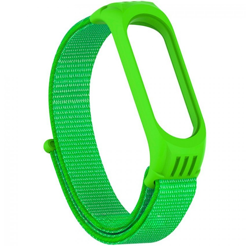 Ремешок для фитнес-трекера Rumi Нейлоновый для Xiaomi Mi Band 6/5 (салатовый)