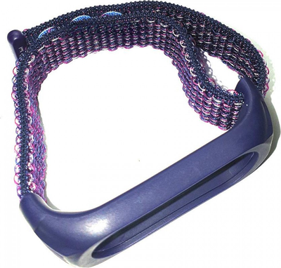 Ремешок для фитнес-трекера Rumi Нейлоновый для Xiaomi Mi Band 6/5 (фиолетовый/сиреневый) - 