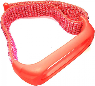 Ремешок для фитнес-трекера Rumi Нейлоновый для Xiaomi Mi Band 6/5 (красный/малиновый) - 